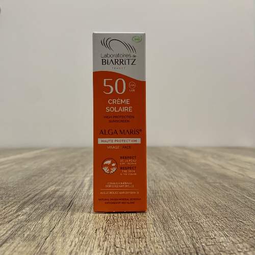 Crème solaire SPF 50 – Laboratoires de biarritz