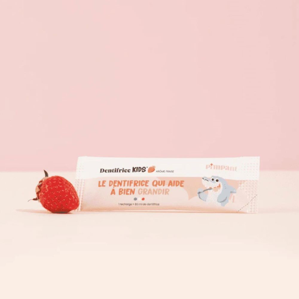 Dentifrice enfant à la fraise en poudre – Pimpant