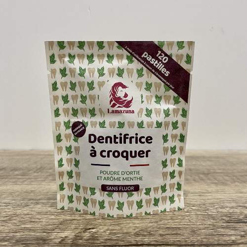 Dentifrice à croquer Menthe & Ortie – Lamazuna