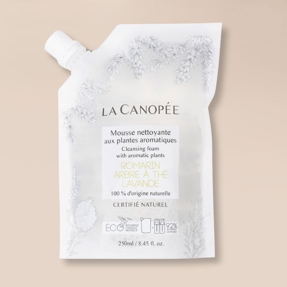 Eco-recharge mousse aux plantes aromatiques – La Canopée