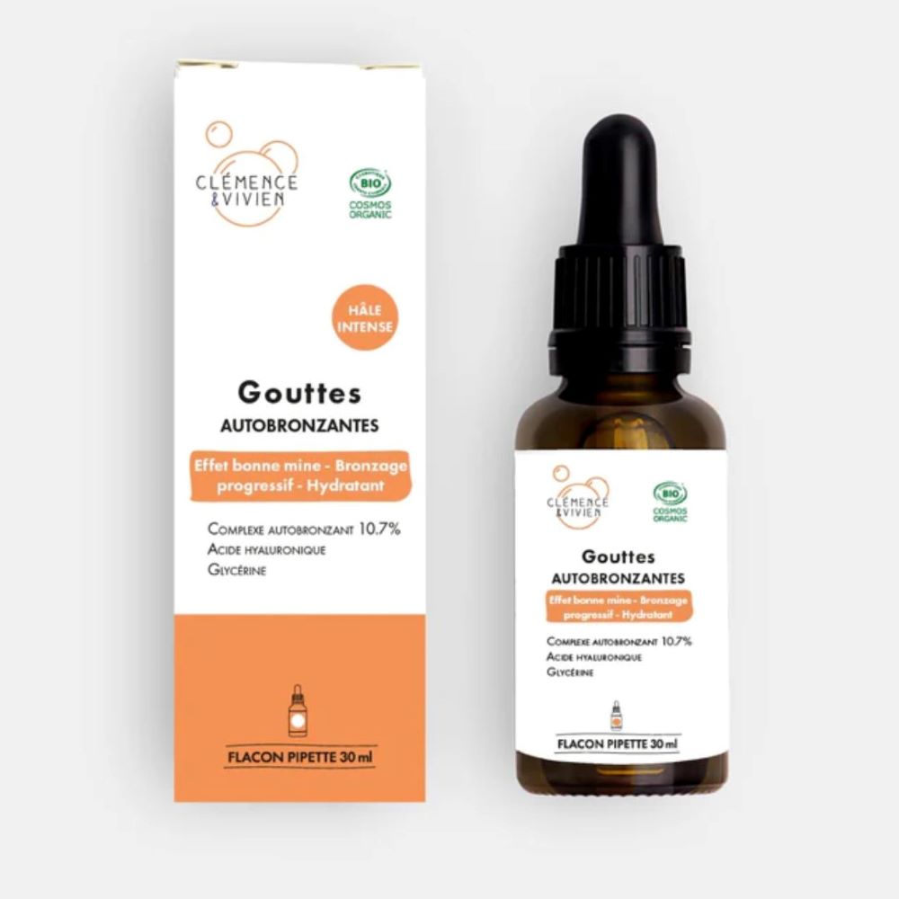 Gouttes autobronzantes hâle intense – Clémence & Vivien